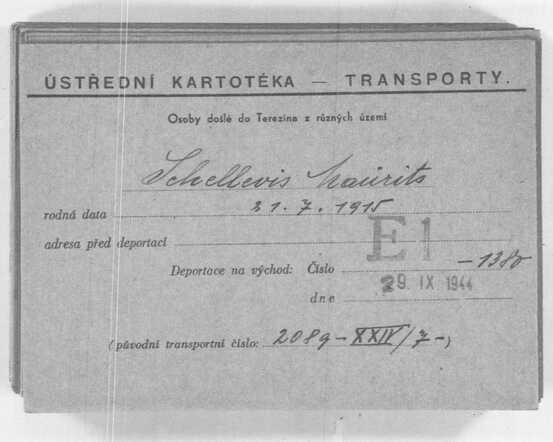 Transportkaart Theresienstadt Maurits Schellevis 31-7-1915.jpg