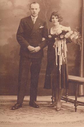 Trouwfoto Willem Baas Sophie Bas 11 juni 1930.jpg