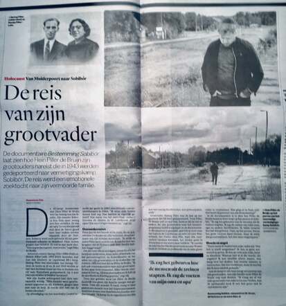 Hein Piller de Bruijn reisde zijn grootouders na naar Sobibór 