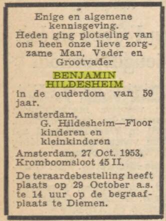 1953-10-29 Overlijden Benjamin Hildesheim.png