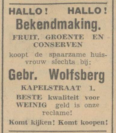 Wolfsberg, 1934.02.28, Hallo Hallo advertentie.jpg