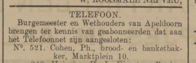 Cohen, Philip, Telefoon 7.8.1915.jpg