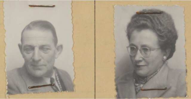 Alexander Hamburger en zijn echtgenote Femma 1947 Felixarchief.JPG