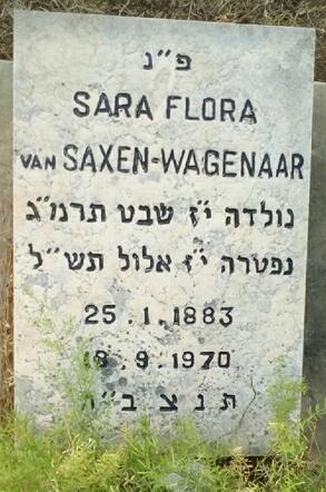 Sara Flora van Saxen-Wagenaar
