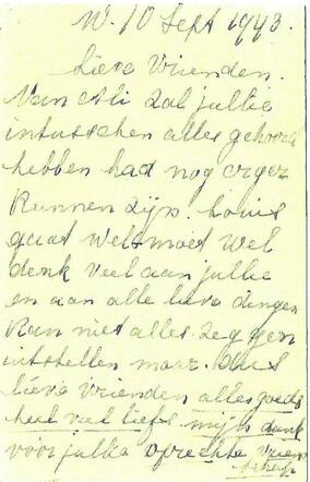 Briefkaart van Kitty en Louis uit Westerbork-1