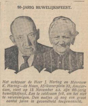 Jacob Hartog en Klara de Haan