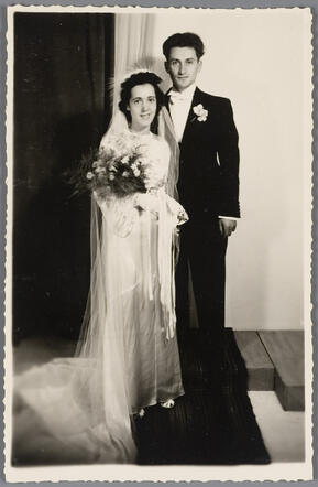 Trouwfoto van Max Ringer en Celina Beder, 1933