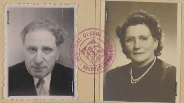 Samuel Emmerik en zijn tweede echtgenote 1951 Felixarchief.JPG