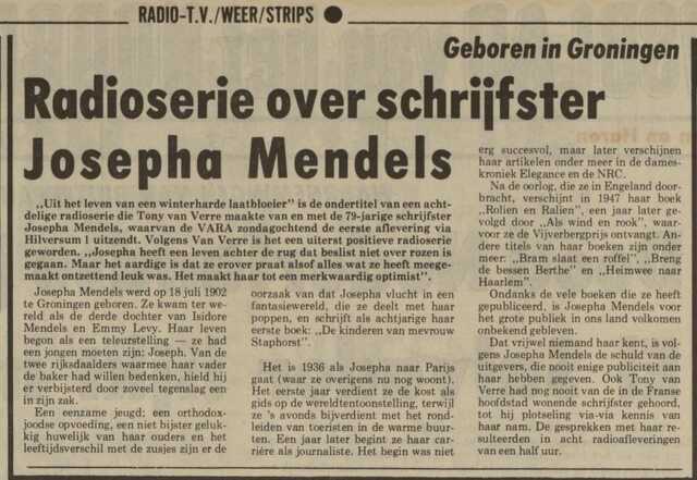 ER Mendels, Nieuwsblad vh Noorden 19 maart 1982.jpg