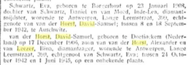 David en zijn vrouw Eva Belgisch staatsblad.JPG