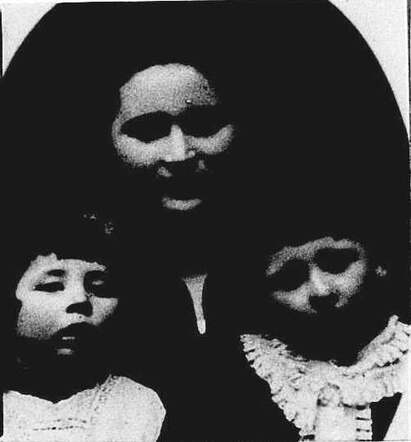 Chaja Bialek-Gurke and her children Szaja and Esther