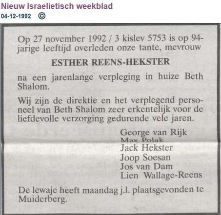 Esther Reens Hekster.JPG