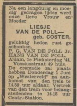 Poll-Coster, Alg Handelsblad 30 mei 1944.jpg