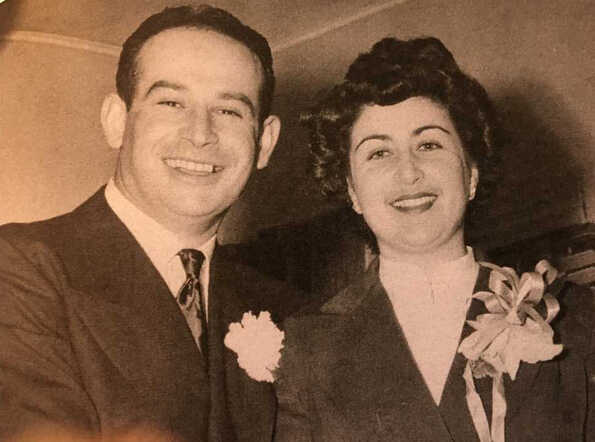Ruth Scheuer trouwde met Walter Siegler, februari, 1949