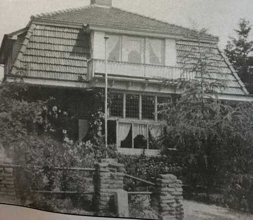 Het huis van Grootmoeder Janette Behr Daniël aan de Julianalaan 207 in Bilthoven.