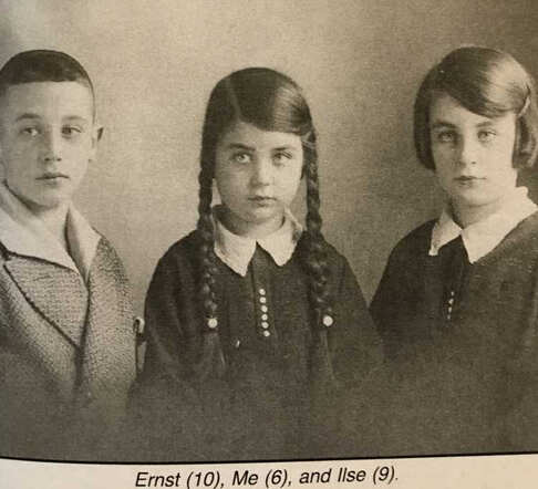 De kinderen Ernst (10), Ruth (6) en Ilse (9)