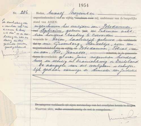 Overlijden E Potsdammer 12-11-1954.jpg