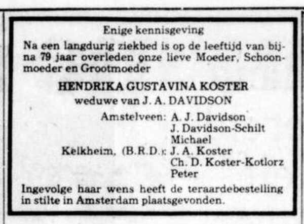 Davidson-Koster, Telegraaf 3 maart 1979.jpg