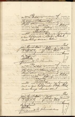 Brith Certificate of Abraham and his Twin Brother, Izak Bloemendal.