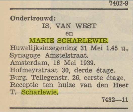 Huwelijksadvertentie Marie en Isaäc.jpg