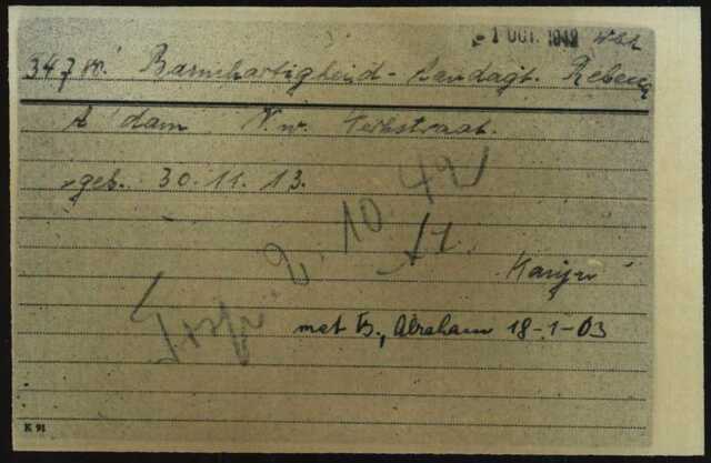 Kaart 01 Joodse Raad Rebecca Barmhartigheid - Aandagt 30-11-1913.jpg