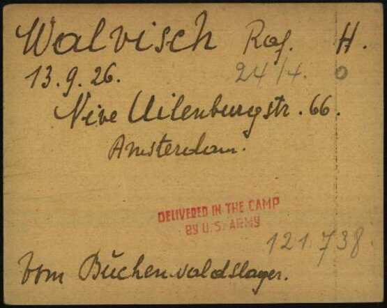 Dachaukaart Raphael Walvisch