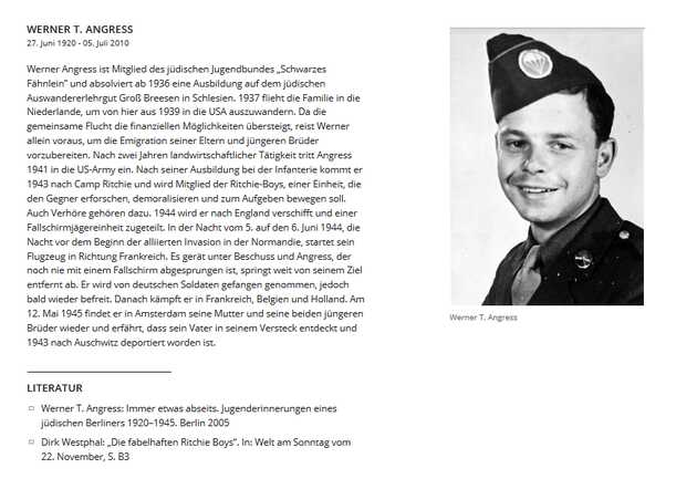 Angress Werner 