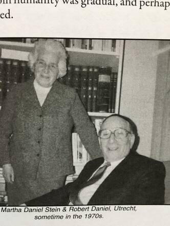 Martha Daniël Stein and her brother Robert Daniel In Utrecht, Holland 1970.