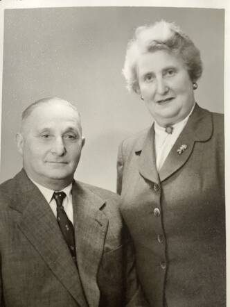 Moritz Daniël and his wife Rena Rosenfeld in Santiago, Chile 