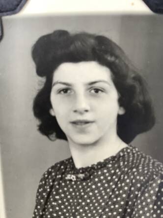 Helga Hartoch as a joung teenager 