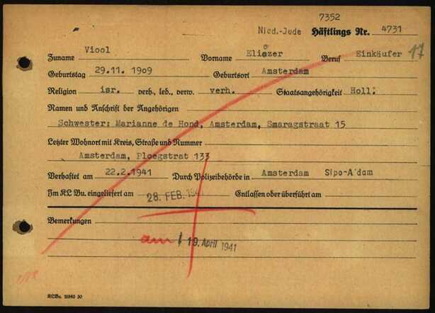 Eliazer Viool, 29-11-1909, krt 4 Buchenwald.jpg