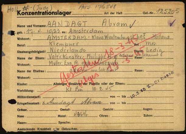 Abram Aandagt, 17-4-1923, krt 4 Buchenwald.jpg