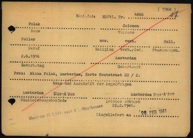 Salomon Polak, 2-6-1916, krt 6 Buchenwald.jpg