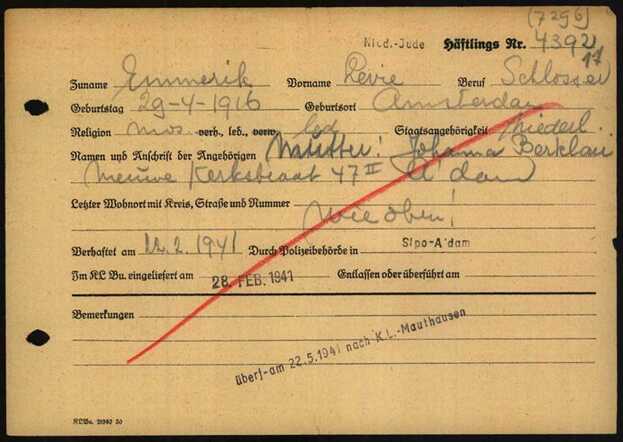 Levie Emmerik, 29-4-1916, krt 4 Buchenwald.jpg