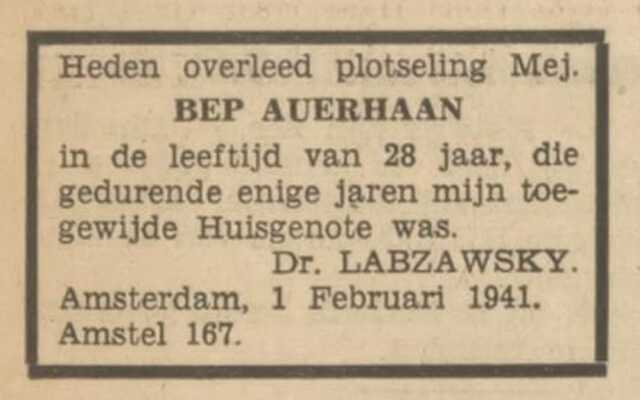 Adv van huisarts Labzawsky voor Bep (Rebecca) Auerhaan 2.PNG