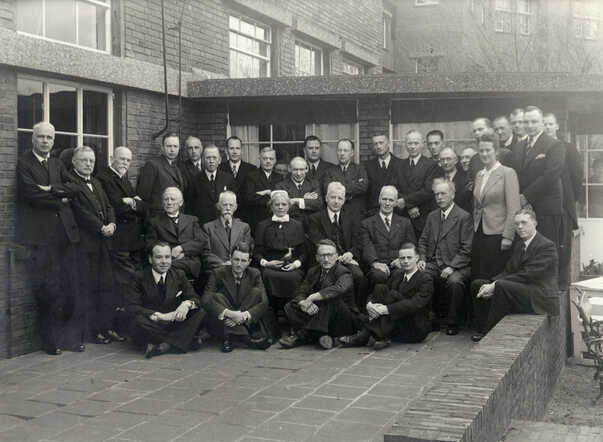 groepsfoto artsen diakonessenhuis utrecht 31-3-1943