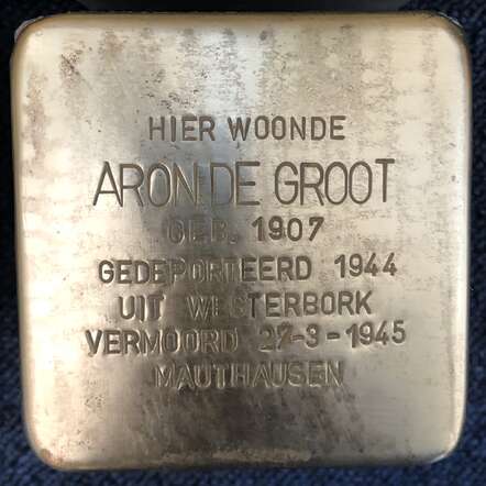 Stolperstein Aron de Groot.jpeg