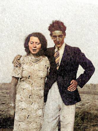Helena Maria Hildesheim-Pruijs (samen met Maurits Hildesheim)zomer 1941
