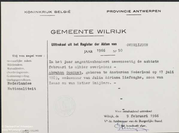 Death certificate for Abraham Goudket.png