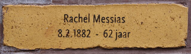 Steen Rachel Messias (1882), Holocaust Namenmonument A'dam, okt. 2021.JPG