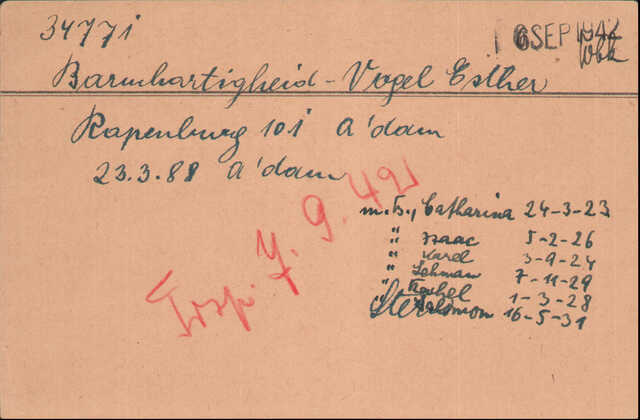 Kaart Joodse Raad Esther Barmhartigheid- Vogel 23-03-1888.jpg
