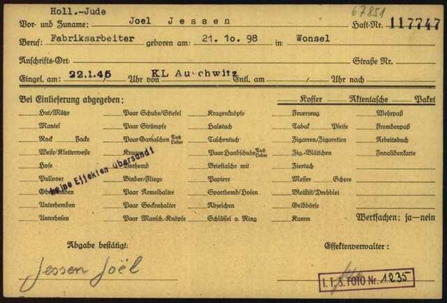 Joel Jessen, inschrijving Buchenwald.jpg