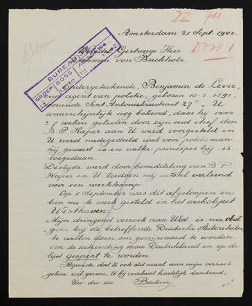 Brief Benjamin de Levie.jpg