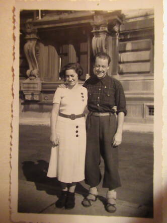 Samuel Jacques Jessurum Lobo en zijn vrouw Liesje Pijer. Brussel 1937