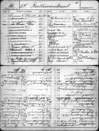 Adreskaart Beethovenstraat 16 bh Alida  Barmhartigheid van 3-09-1945 tot 02-08-1950.jpg