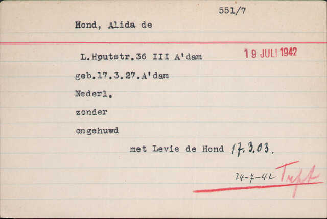 Archiefkaart Joodse Raad Alida de Hond 17-03-1927.jpg
