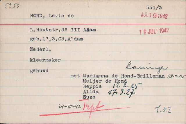 Archiefkaart 002 Joodese Raad Levie de Hond 17-03-1903.jpg