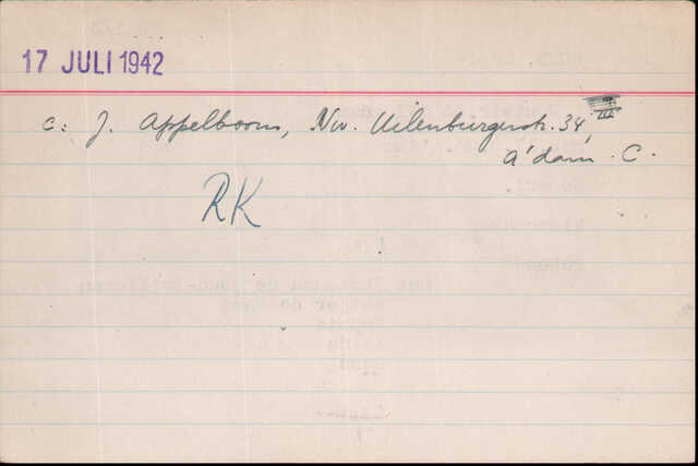 Archiefkaart 003 Joodese Raad Levie de Hond 17-03-1903.jpg