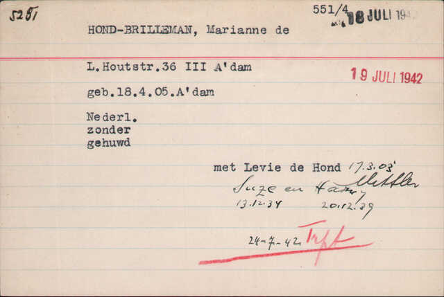 Archiefkaart Joodse Raad Marianna de Hond 18-04-1905.jpg