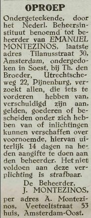 Soester Courant 18-1-1946  Montezinos